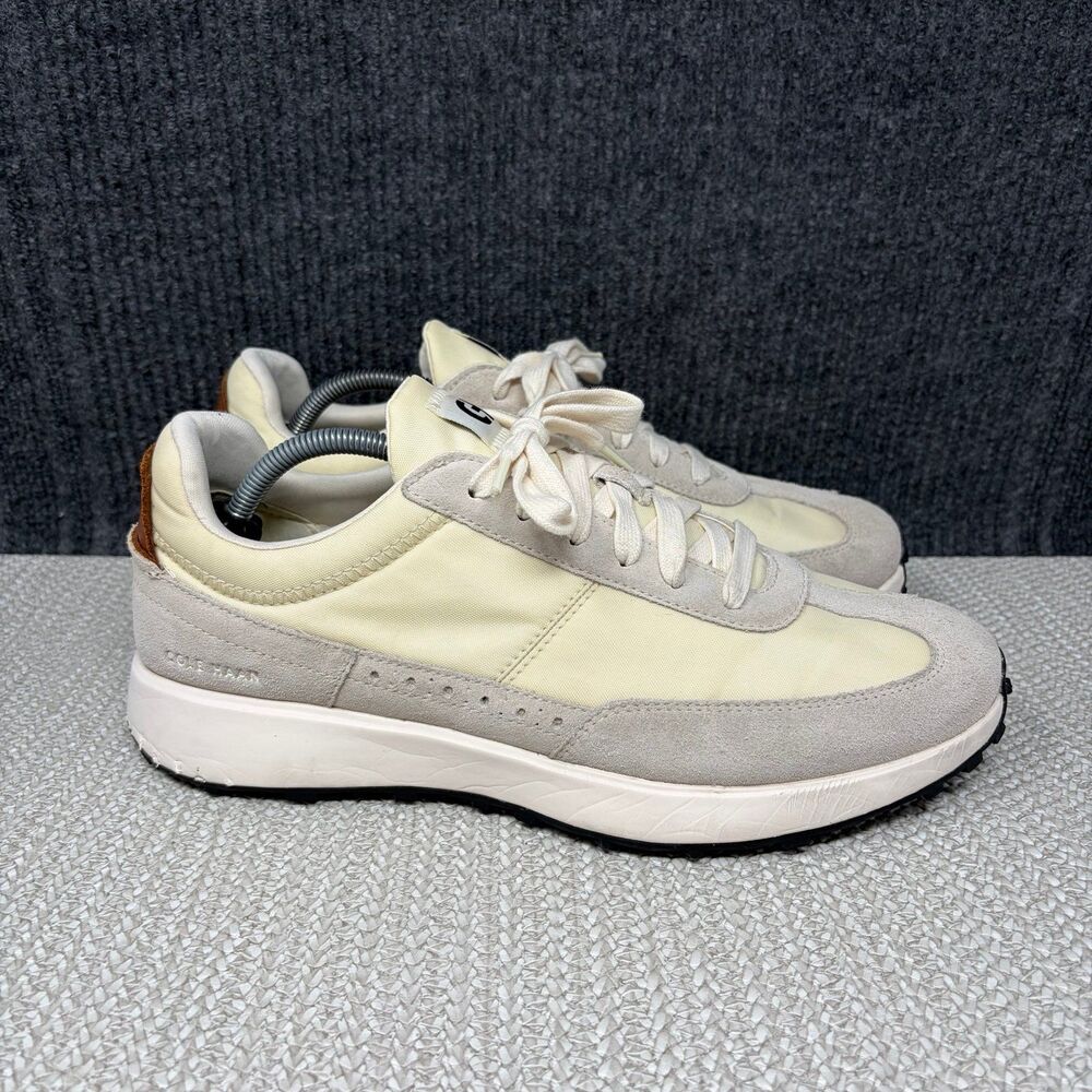Cole Haan Grand Crosscourt Midtown Sneakers Ivory White Shoes Men’s 11 Wide